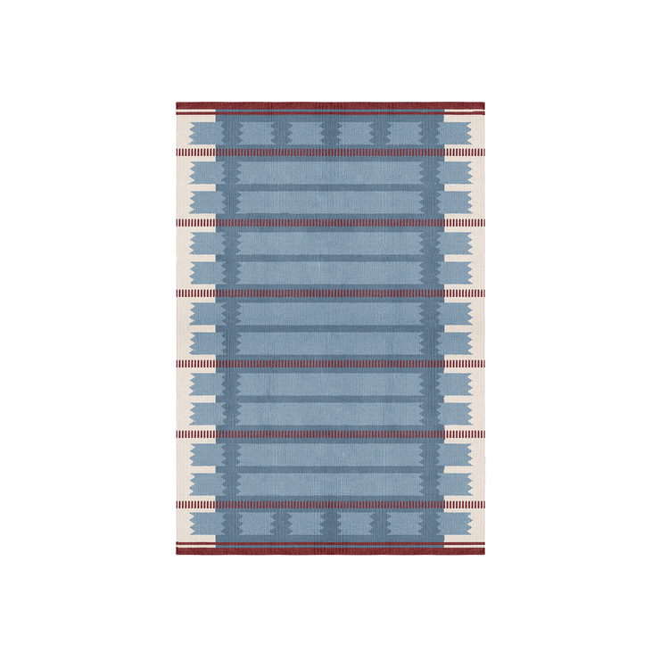 Teppe Röllakan fra Layered, Iris Petrol