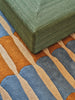 Ullteppet Bamboo Forest fra Layered designet av Alice Crawley i fargen Azur Blue