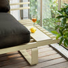 Sofa Outdoor Aluminium Lounge i fargen Olive.
