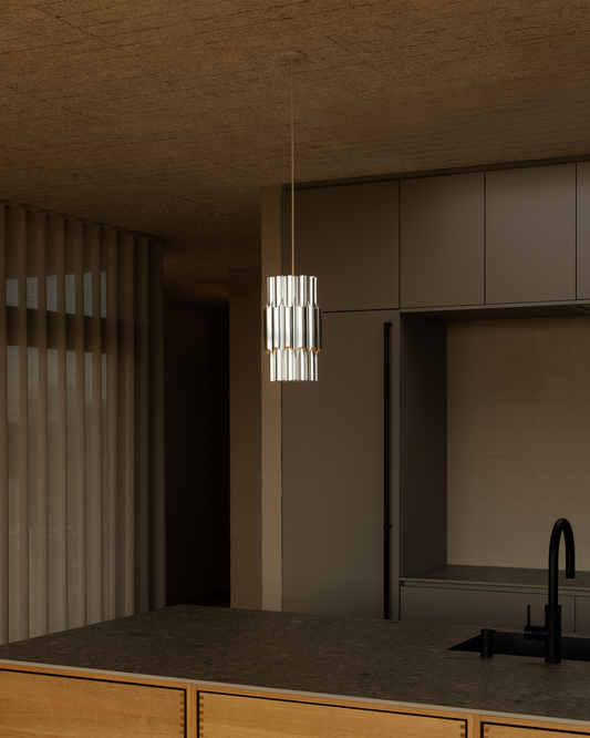 Taklampe Pan 190 i aluminium fra Lyfa.