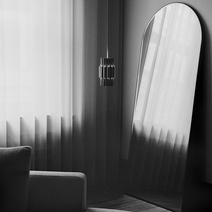 Taklampe Pan 120 i aluminium fra Lyfa.