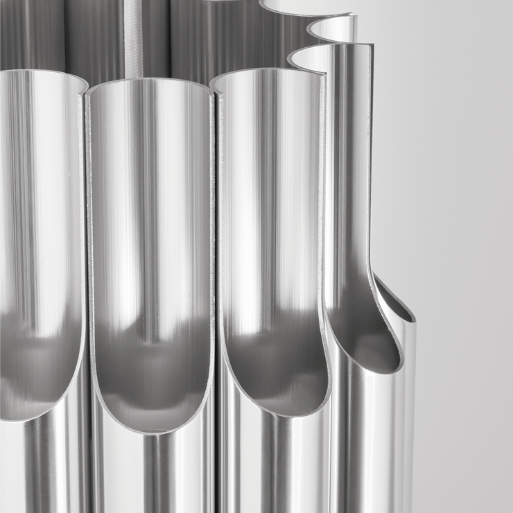 Taklampe Pan 190 i aluminium fra Lyfa.