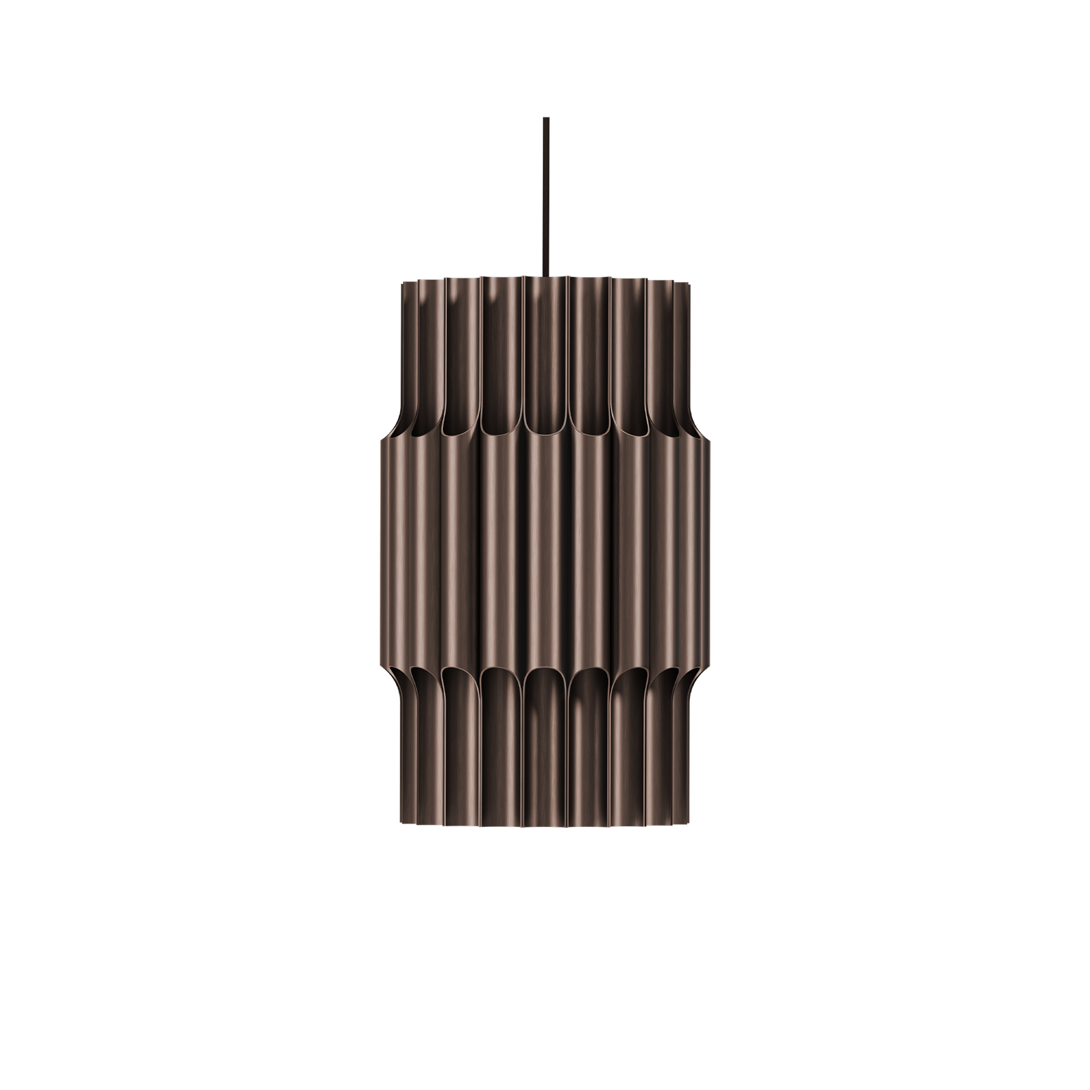 Taklampe Pan 300 i gyllenbrun aluminium fra Lyfa.