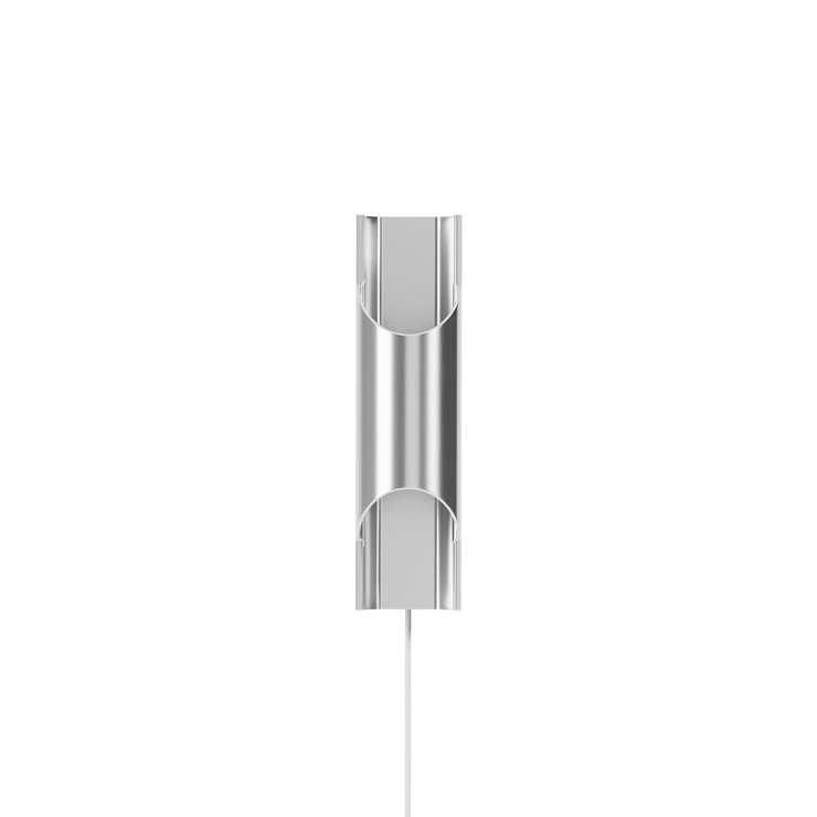 Vegglampe Pan 95 i aluminium fra Lyfa.