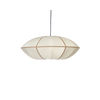 Lampeskjerm Indochina UFO fra Oi Soi Oi med brune bomullsbånd (Off white/ amber)