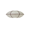 Lampeskjerm Indochina UFO fra Oi Soi Oi med vinrøde bomullsbånd (Off white / Bordeaux)