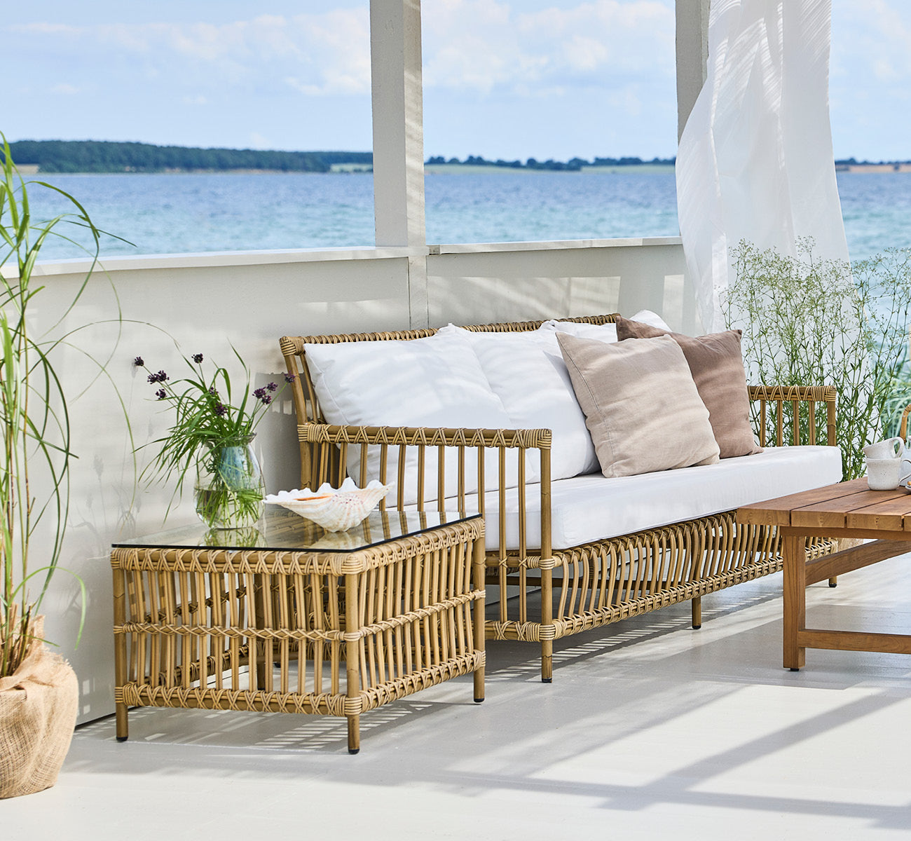 Utebord Caroline Side Table fra Sika Design i fargen Antique