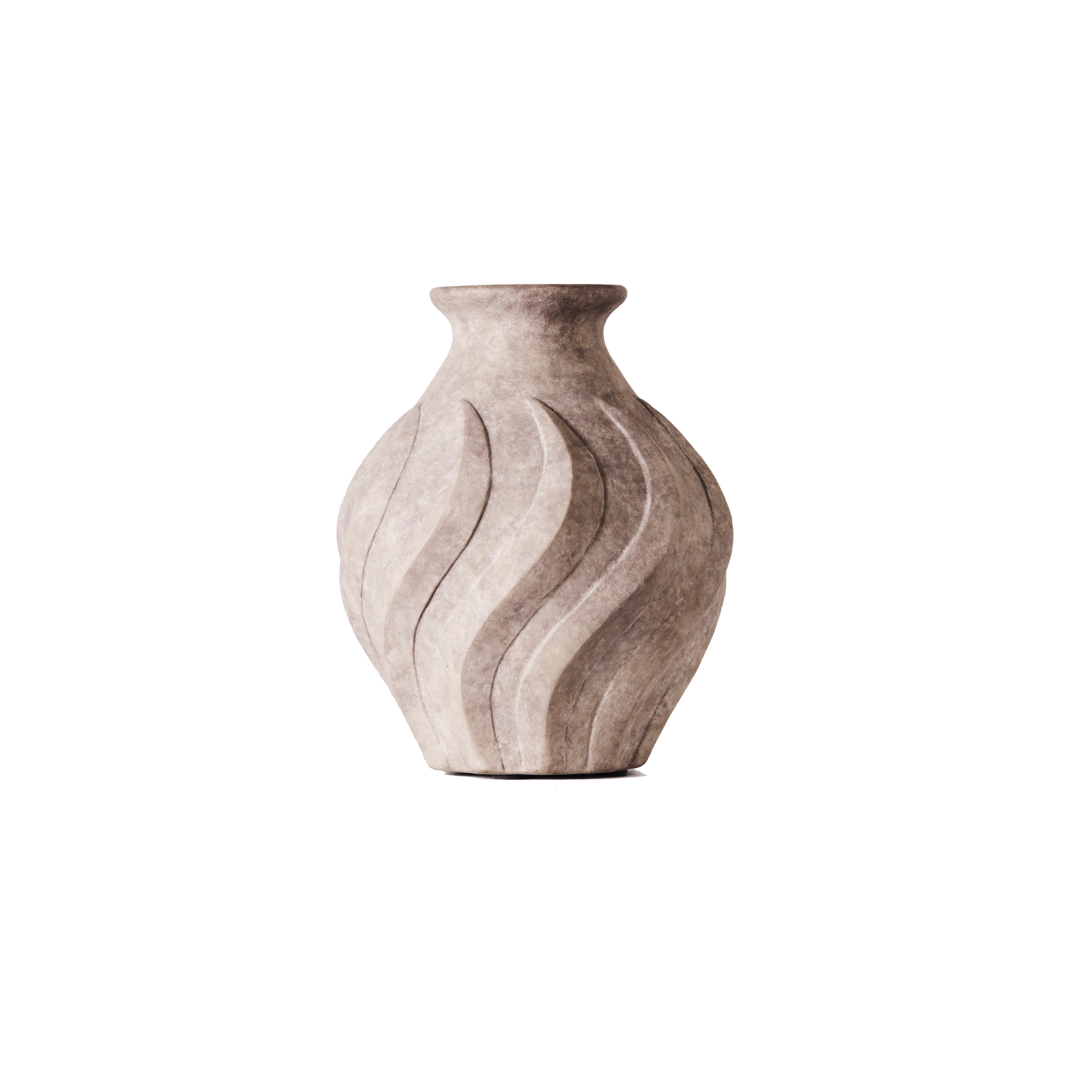 Liten Vase Swirl i Grey/ Beige fra Dusty Deco.