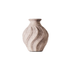 Liten Vase Swirl i Grey/ Beige fra Dusty Deco.