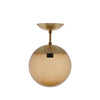 Brass- Brown Glass, medium.