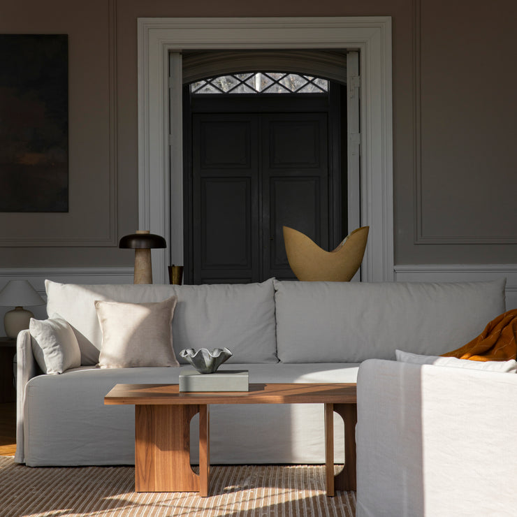 Sofa Offset 3-seter fra Menu / Audo Copenhagen med avtagbart lintrekk