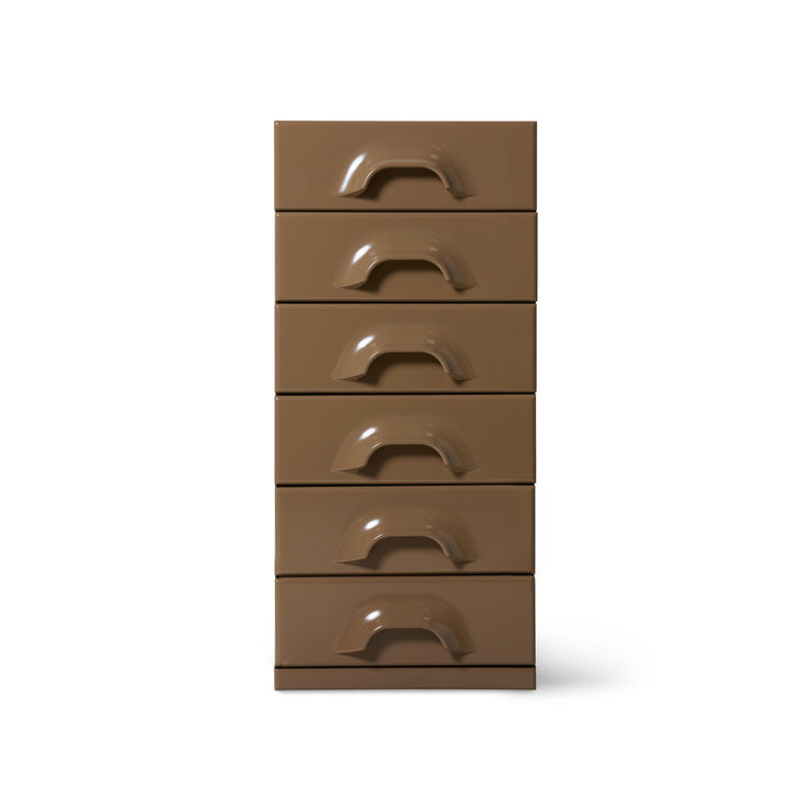 Skuffeseksjonen Chest i fargen Mocha med seks skuffer.