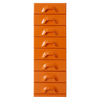 Skuffeseksjonen Chest i fargen Tangerine med åtte skuffer.