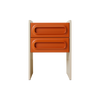 Nattbordet Space Nighstand i fargen Orange /Cream.