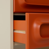 Nattbordet Space Nighstand i fargen Orange /Cream.