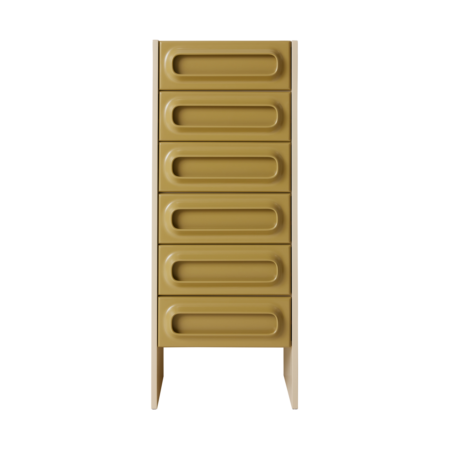 Skuffeseksjonen Space Drawer Cabinet i fargen Sage / Cream.