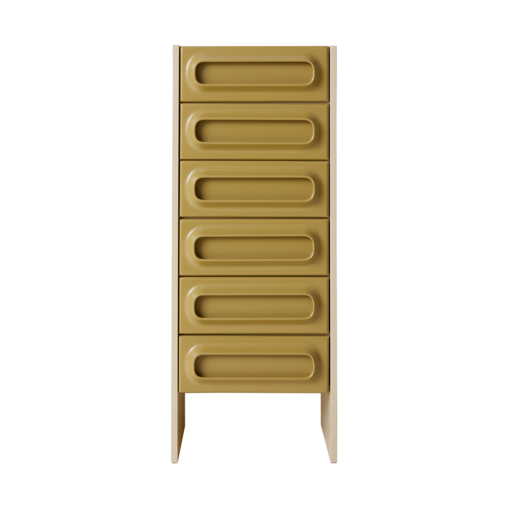 Skuffeseksjonen Space Drawer Cabinet i fargen Sage / Cream.