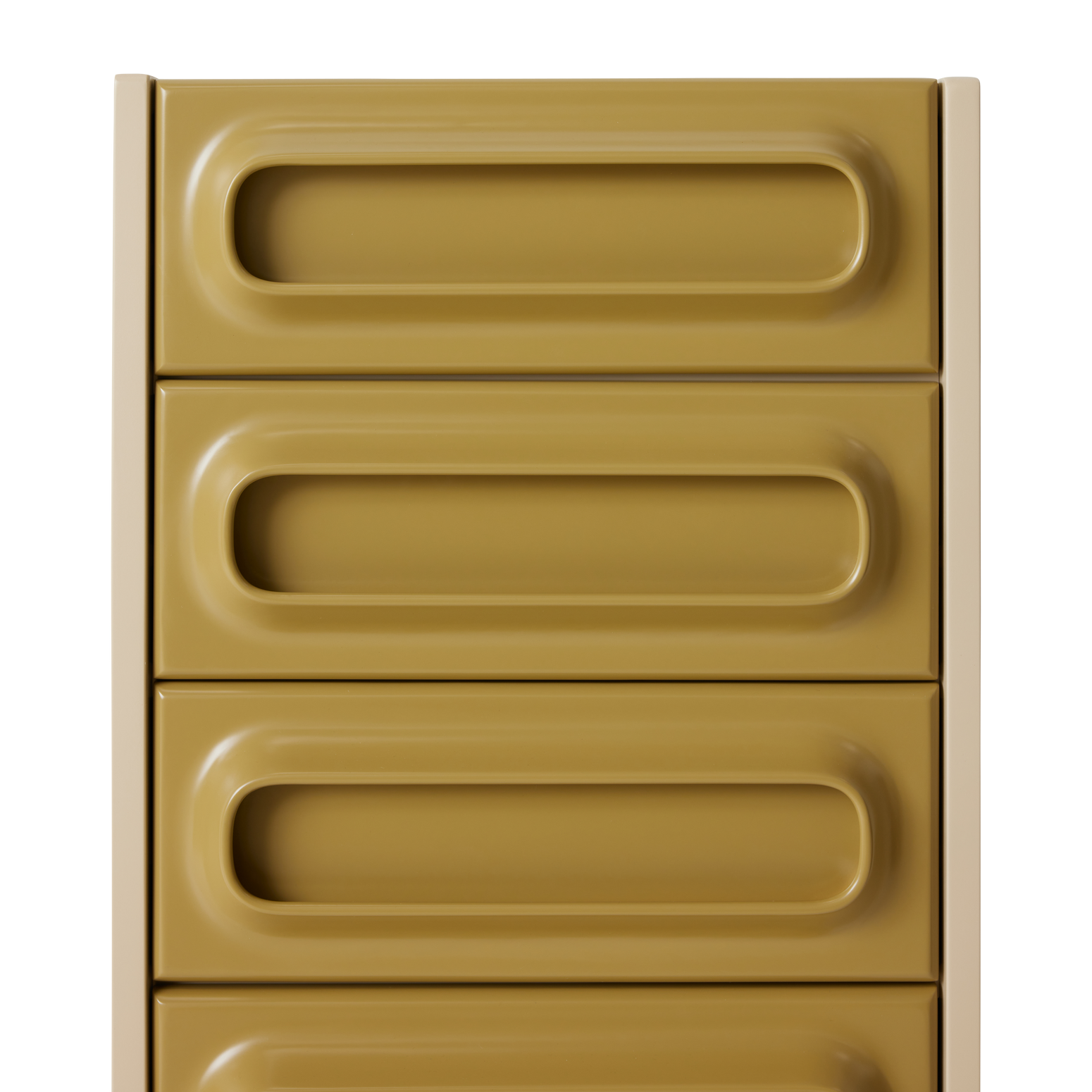 Skuffeseksjonen Space Drawer Cabinet i fargen Sage / Cream.