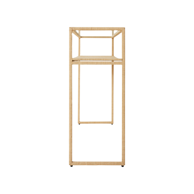 Skjenk Raffia Display Console fra HK Living, sett fra siden. Skjenken er 40 cm dyp og 78 cm høy.