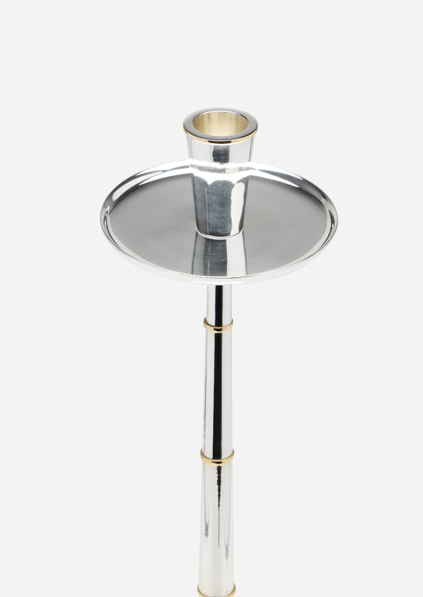 Graceful Candlestick fra Skultuna i  sølvbelagt messing