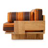 Sofa Outdoor Teak fra HK Living i tekstilet Retro