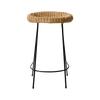 Barkrakken Wicker Barstool fra HK Living, sett forfra.