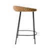 Barkrakken Wicker Barstool fra HK Living, sett fra siden.
