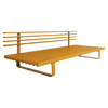 Sofa Outdoor Aluminium Lounge i fargen Dusty Orange.