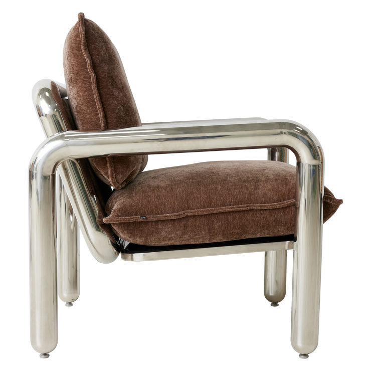Lenestol Chrome Lounge Chair OsloDeco