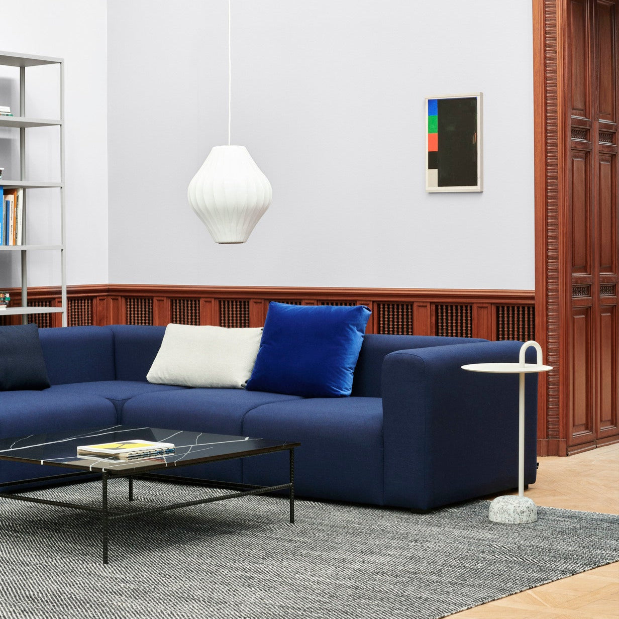 Sofa Mags fra Hay, hjørnekombinasjon 2, tekstil Remix 773