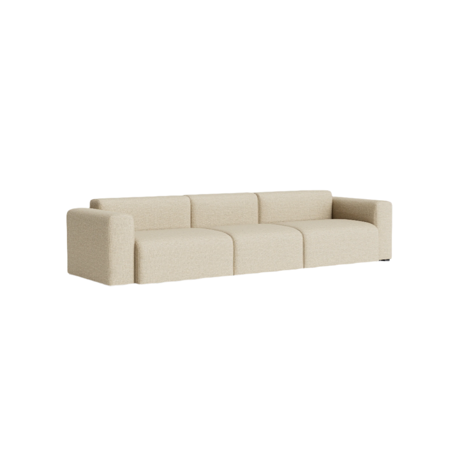 Sofa Mags Low armrest 3-seter fra Hay, kombinasjon 1, tekstil Tadao 200