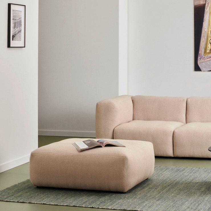 Puff Mags Soft Ottoman 01 fra Hay i tekstil Flamiber, farge Sand