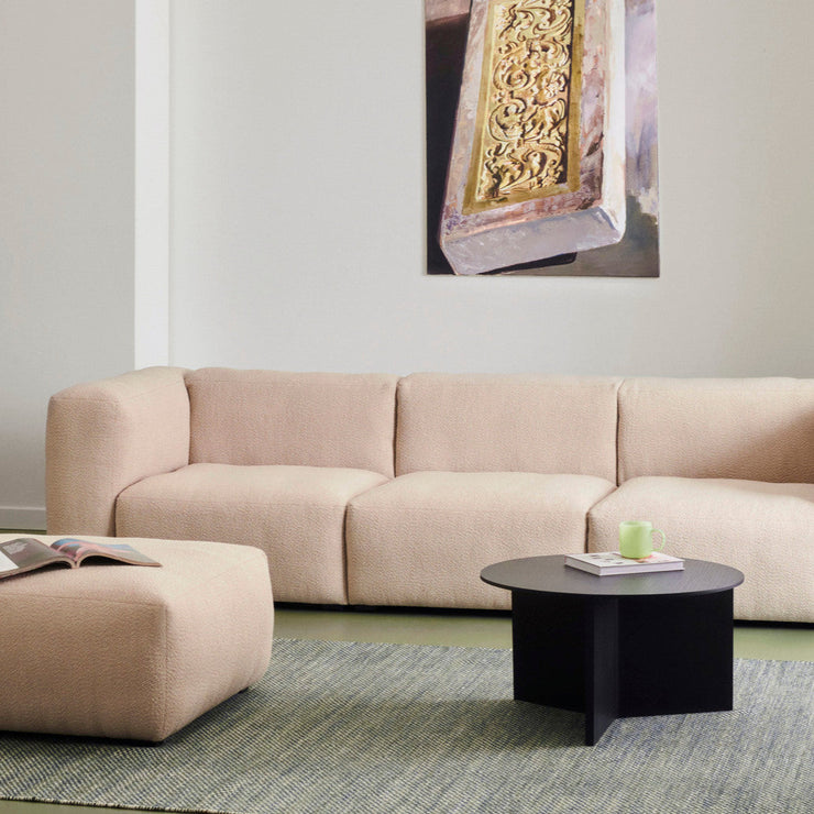Sofa Mags Soft 3-seter fra Hay i tekstil Flamiber, farge Sand