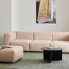 Sofa Mags Soft 3-seter fra Hay i tekstil Flamiber, farge Sand