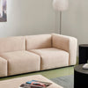 Sofa Mags Soft 3-seter fra Hay i tekstil Flamiber, farge Sand
