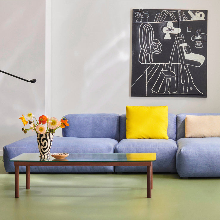 Sofa Mags Soft Low 3-seter, kombinasjon 4, tekstil Metaphor, farge 009