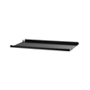 Perforert metallylle svart B58 x D30 cm.