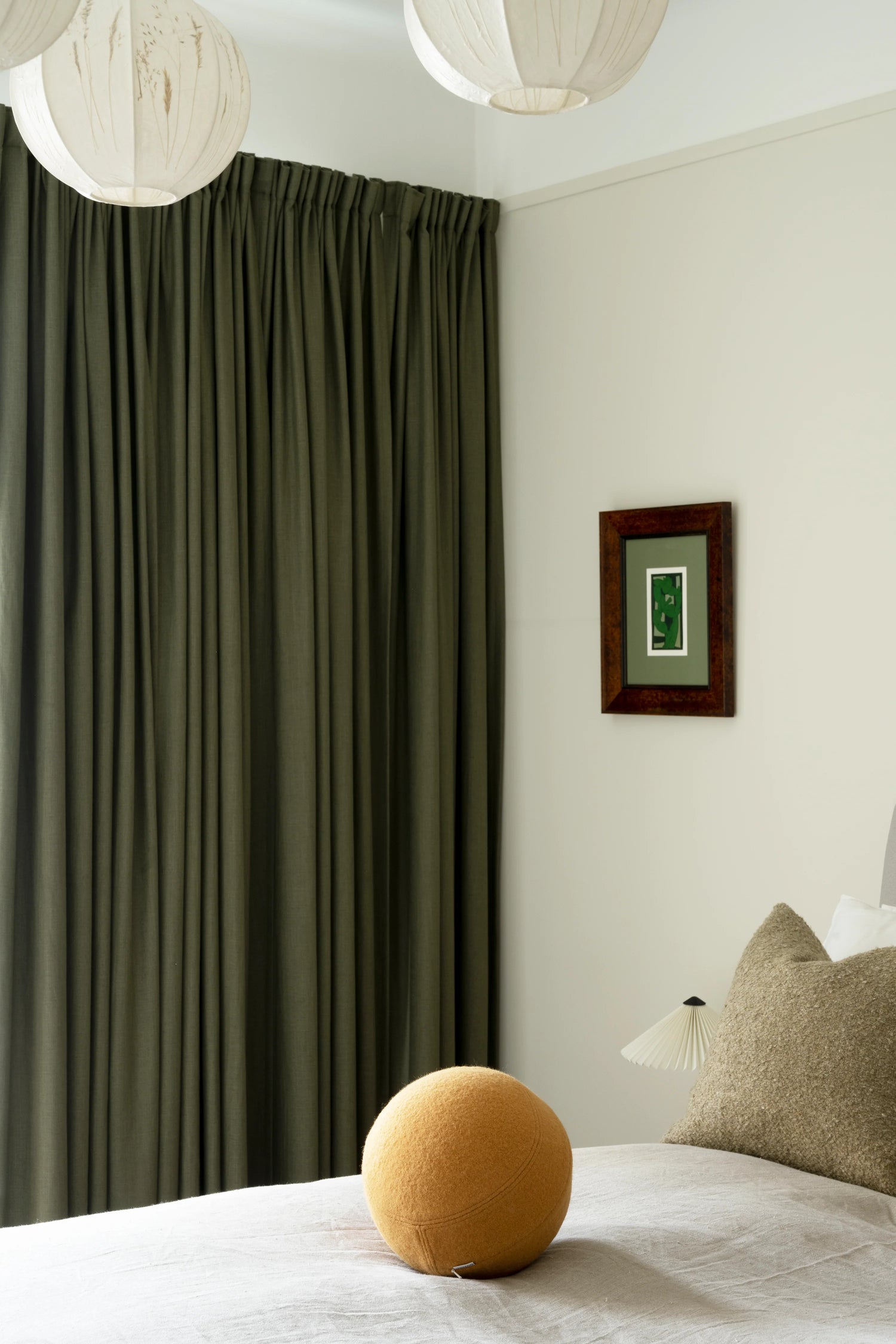 Mørkleggende lingardin fra Gotain i farge Khaki