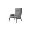 Lenestol Muno LN17 fra &tradition med ben i sort/ Warm Black og stoffet Hallingdal 0126.