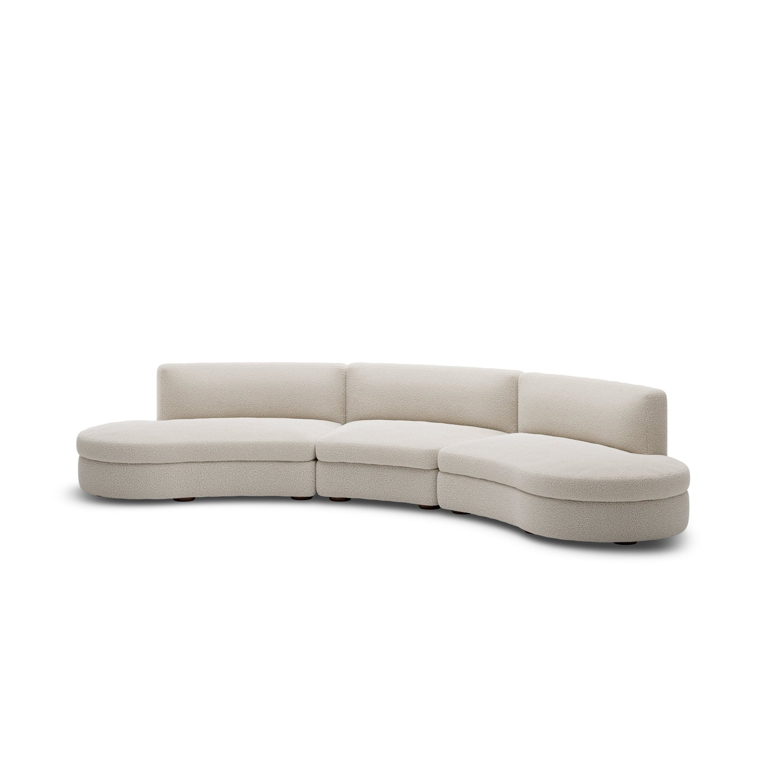 Coda finnes også som buet 3-seter sofa!