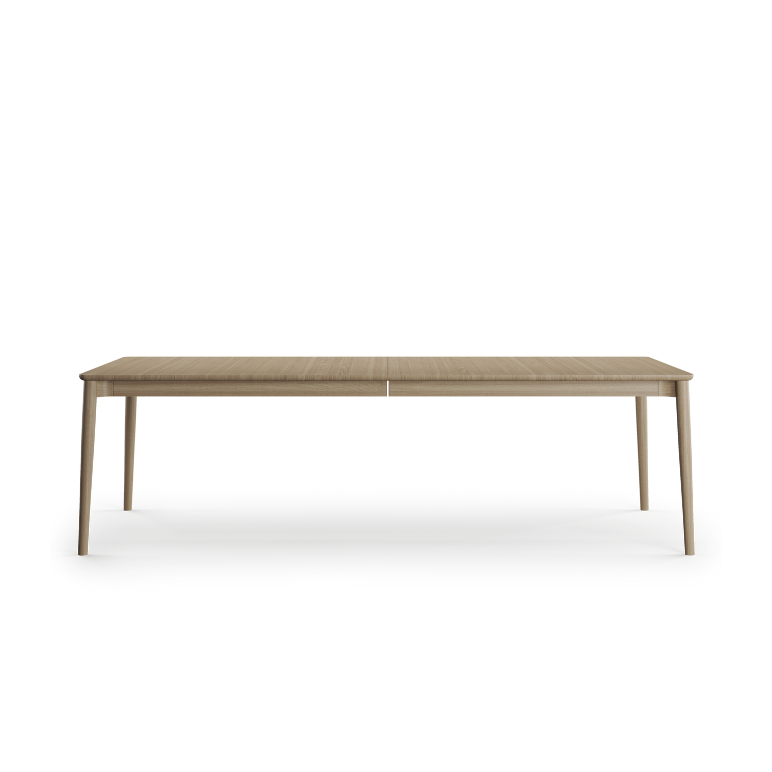 Spisebordet Expand Dining Table fra Northern i størrelse 90 x 250 cm i lysoljet eik, kan utvides til 350 cm med to ileggsplater