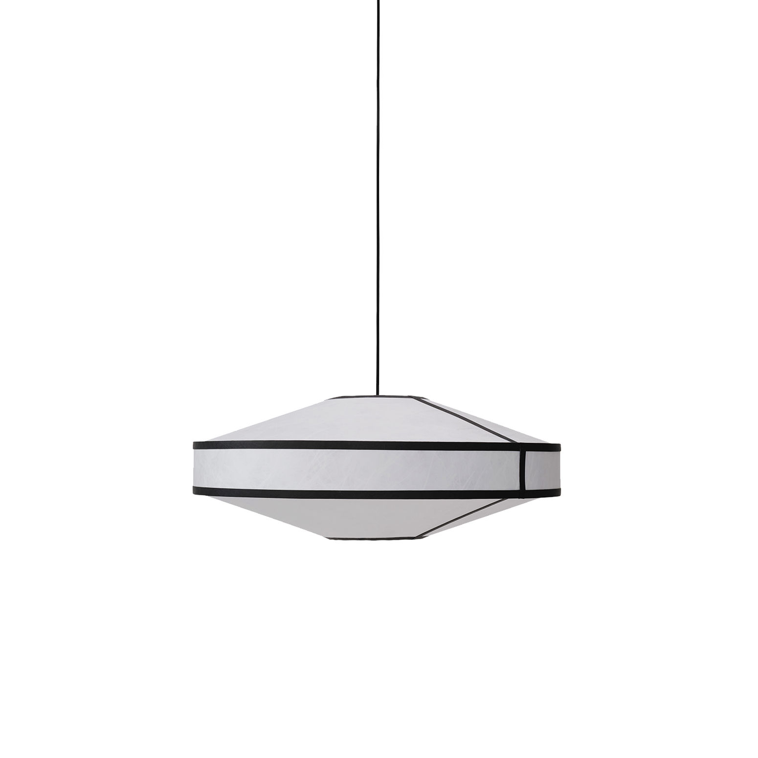 Stor taklampe Kite Pendant Lamp Black and White fra New Works.
