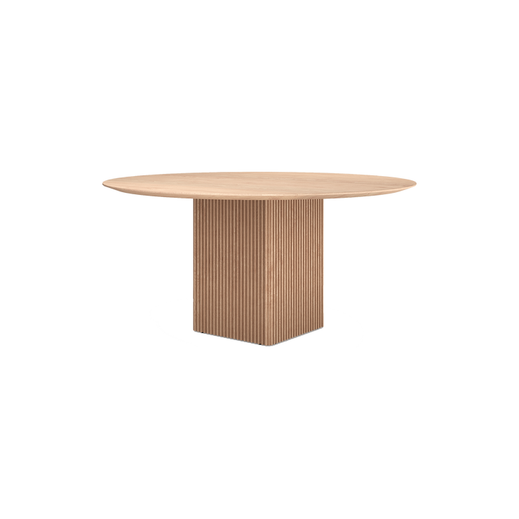 Spisebord Ten Table rundt fra dk3 i såpevasket eik.