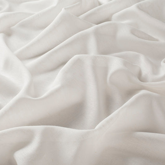 Gardintekstil tynn linlook Calm, farge 070 Benhvit 