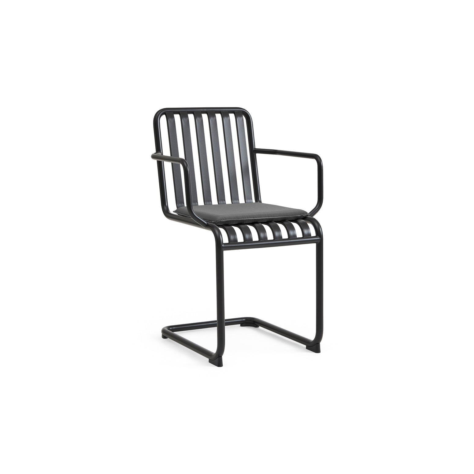 Spisestol Palissade Cantilever Armchair (med armlene) fra Hay i fargen Anthracite / svart
