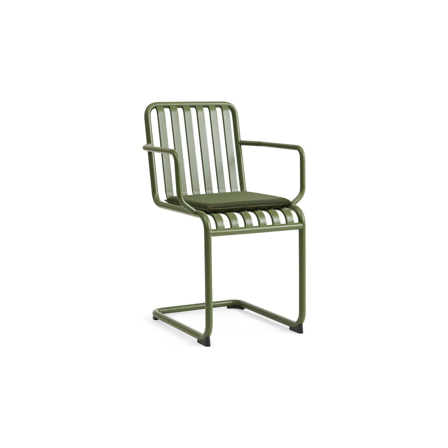 Spisestol Palissade Cantilever Armchair (med armlene) fra Hay i fargen Olive / grønn