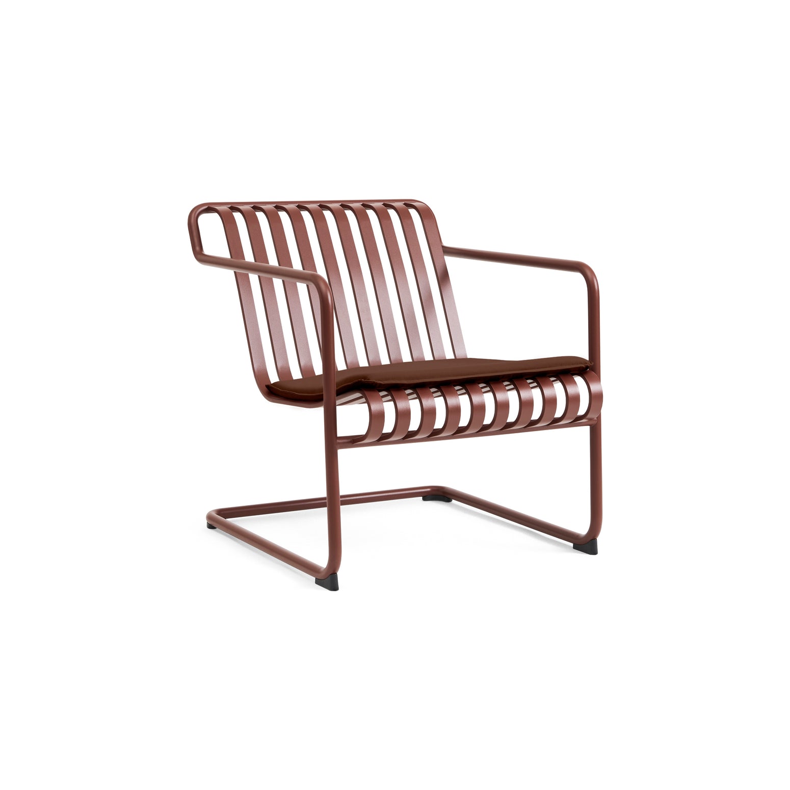 Loungestolen Palissade Cantilever Lounge Chair Low fra Hay i fargen Iron Red / rustrød