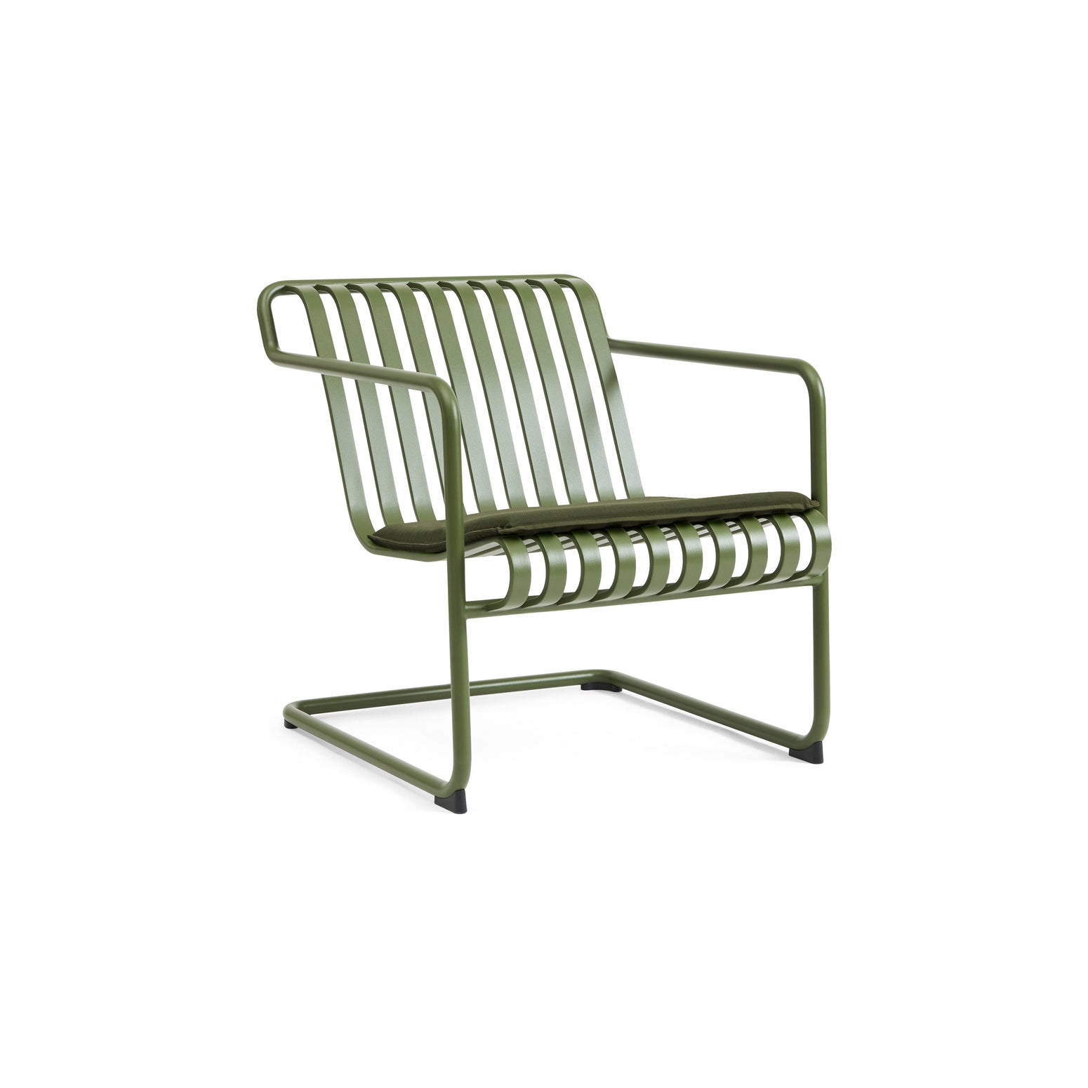 Loungestolen Palissade Cantilever Lounge Chair Low fra Hay i fargen Olive / grønn