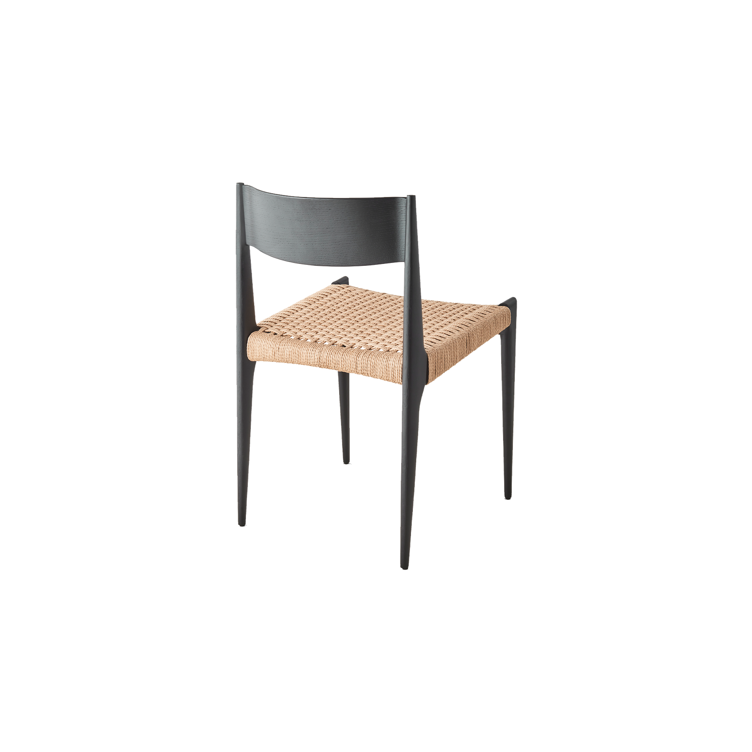 Spisestolen Pia Chair fra dk3 i sortlakkert eik.