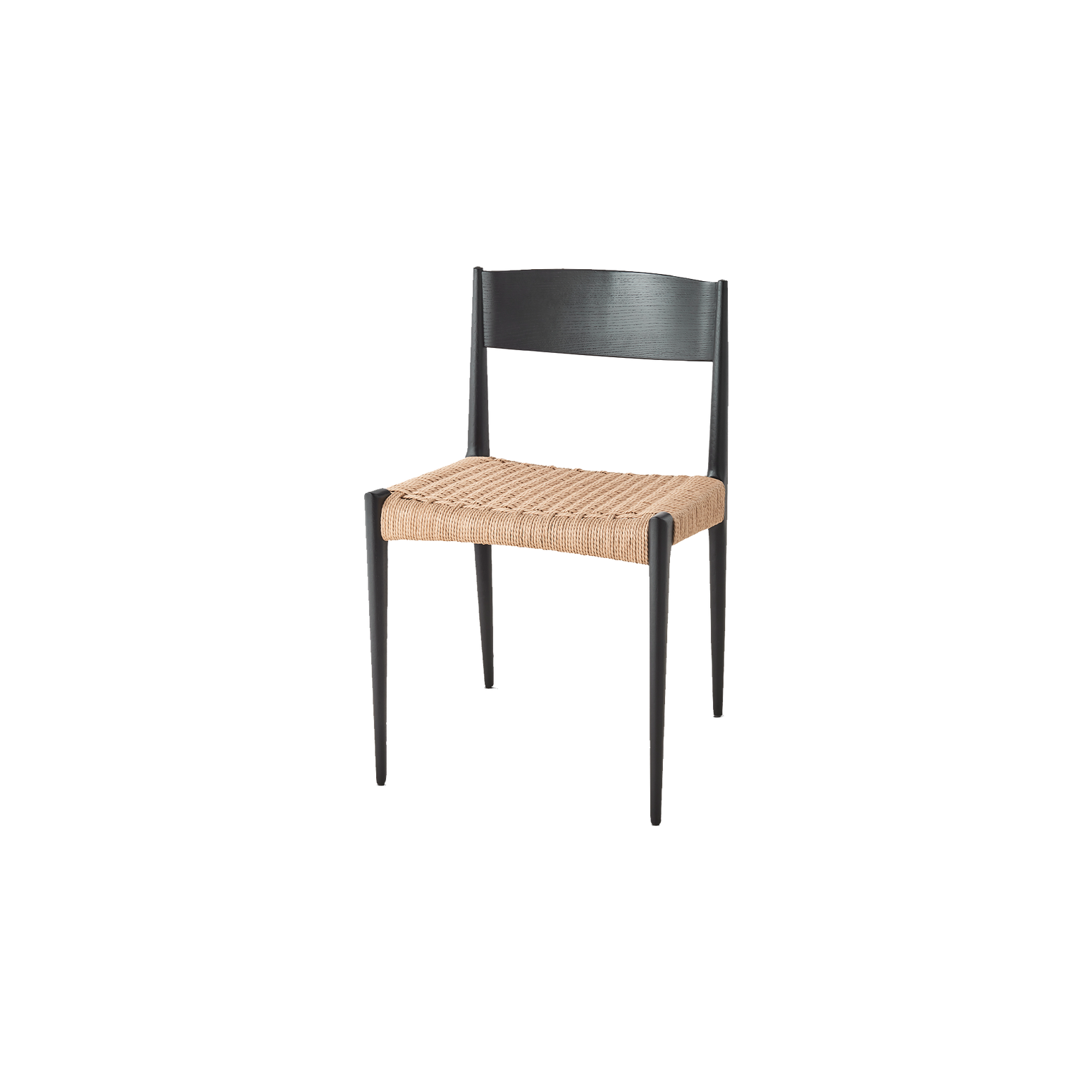 Spisestolen Pia Chair fra dk3 i sortlakkert eik.